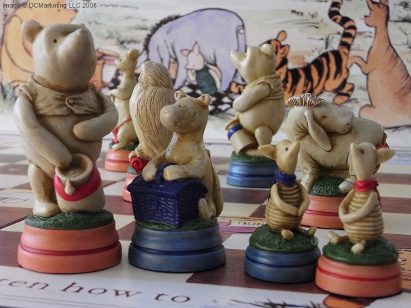 Winnie the Pooh Hand Decorated Theme Chess Set
